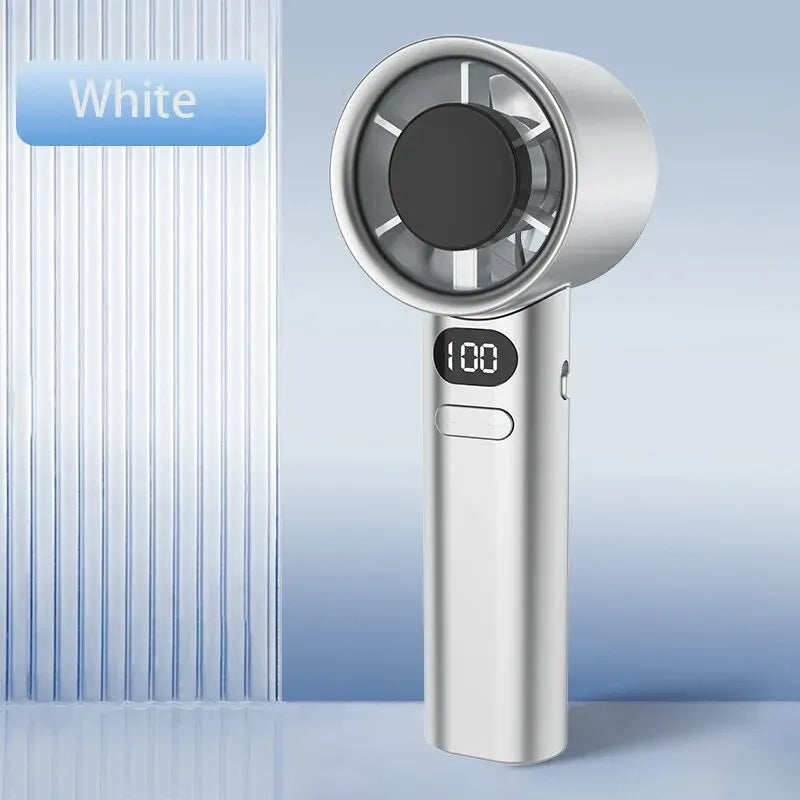 π Portable Bladeless Hand Fan β 120 Wind Speeds