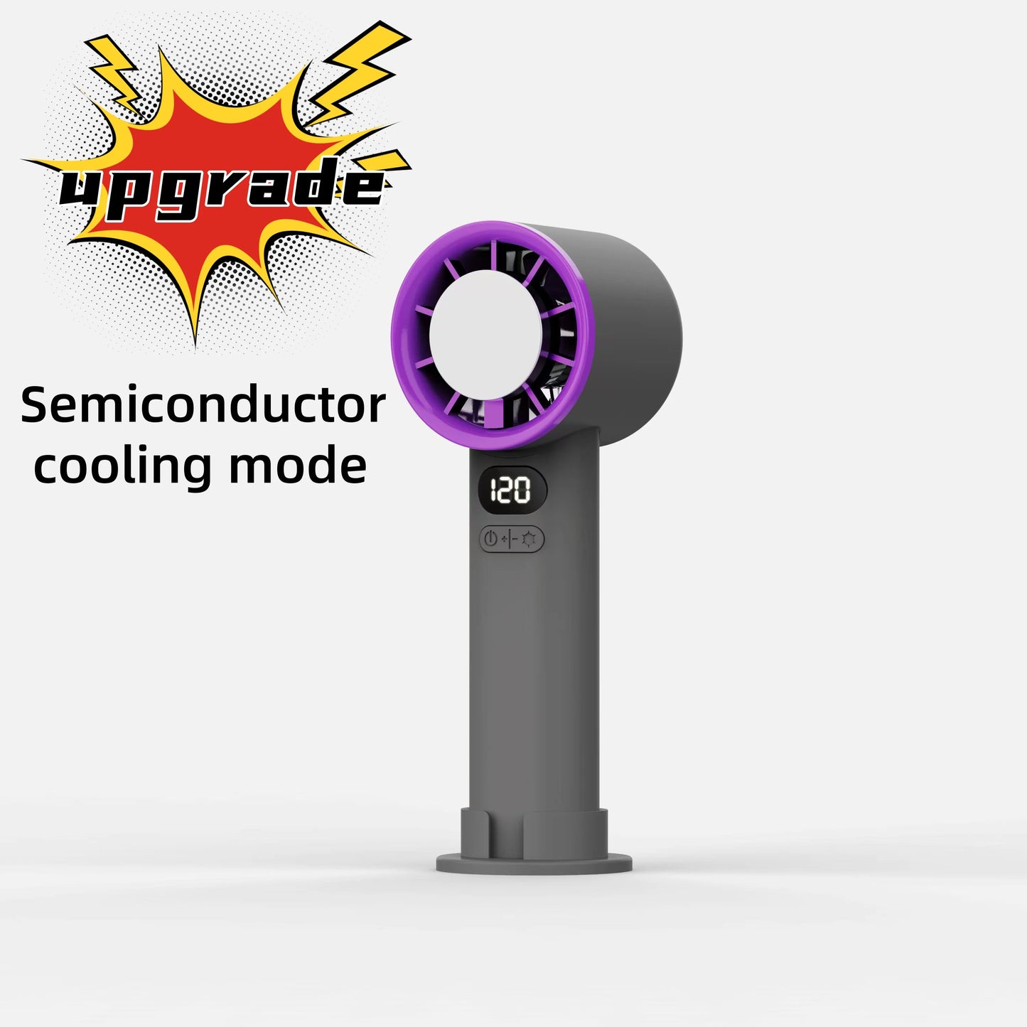 π Portable Bladeless Hand Fan β 120 Wind Speeds