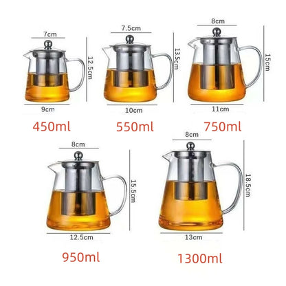 Premium Borosilicate Glass Teapot