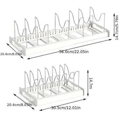 Foldable Pot Lid & Utensil Organizer