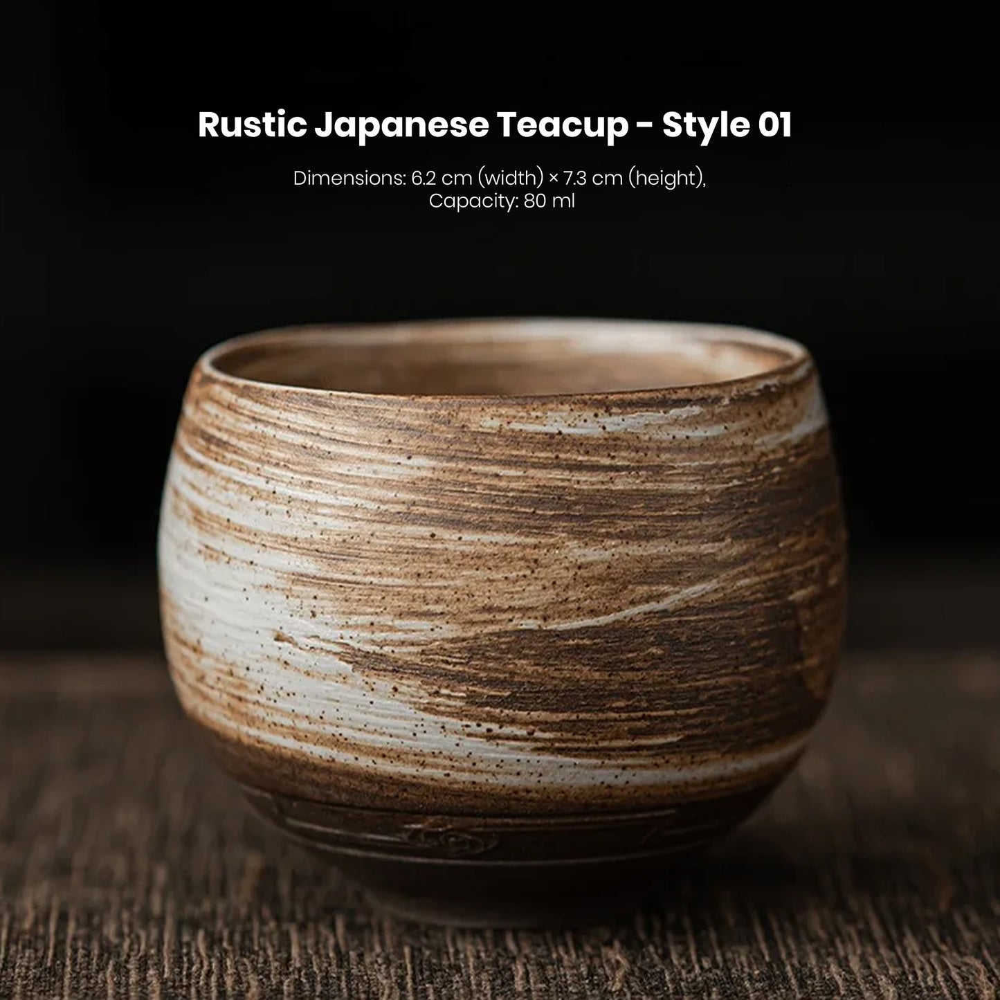 Rustic Japanese Teacup – 80ml