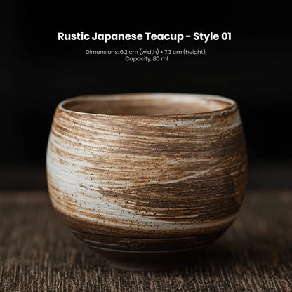 Rustic Japanese Teacup – 80ml