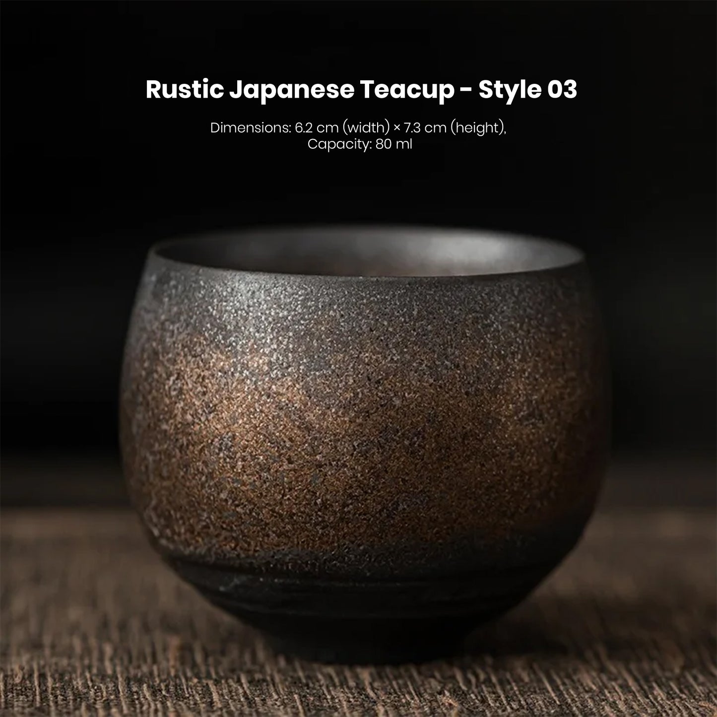Rustic Japanese Teacup – 80ml